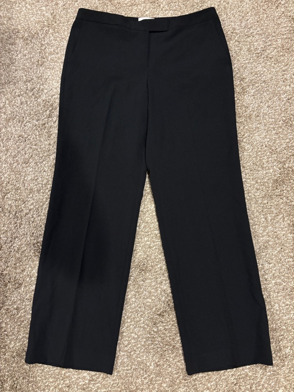 Le Suit Petite Black Dress Pants Women’s 14P Straight Leg Career Workwear F189